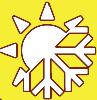 Icono de climatización y fotovoltaica